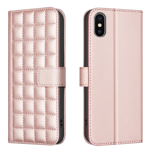 Square Texture Leather Phone Case, For iPhone 12 / 12 Pro, For iPhone 12 Pro Max, For iPhone 11 Pro Max, For iPhone 11, For iPhone 11 Pro, For iPhone XR, For iPhone XS Max, For iPhone 8 Plus / 7 Plus