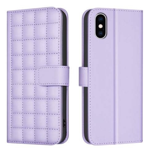 Square Texture Leather Phone Case, For iPhone 12 / 12 Pro, For iPhone 12 Pro Max, For iPhone 11 Pro Max, For iPhone 11, For iPhone 11 Pro, For iPhone XR, For iPhone XS Max, For iPhone 8 Plus / 7 Plus