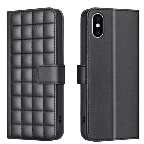 Square Texture Leather Phone Case, For iPhone 12 / 12 Pro, For iPhone 12 Pro Max, For iPhone 11 Pro Max, For iPhone 11, For iPhone 11 Pro, For iPhone XR, For iPhone XS Max, For iPhone 8 Plus / 7 Plus