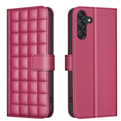 Square Texture Leather Phone Case, For Samsung Galaxy M55, For Samsung Galaxy M15, For Samsung Galaxy M62