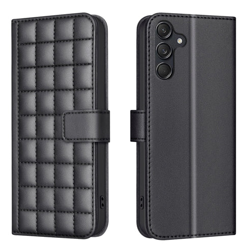 Square Texture Leather Phone Case, For Samsung Galaxy M55, For Samsung Galaxy M15, For Samsung Galaxy M62