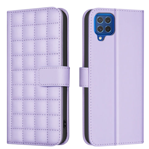 Square Texture Leather Phone Case, For Samsung Galaxy M55, For Samsung Galaxy M15, For Samsung Galaxy M62