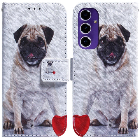 Coloured Drawing Flip Leather Phone Case, For Samsung Galaxy S25 Ultra 5G, For Samsung Galaxy S24 FE 5G
