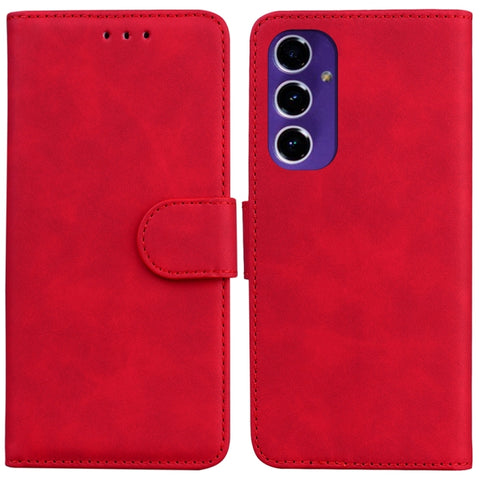 Skin Feel Pure Color Flip Leather Phone Case, For Samsung Galaxy S25+ 5G, For Samsung Galaxy S25 Ultra 5G, For Samsung Galaxy S24 FE 5G