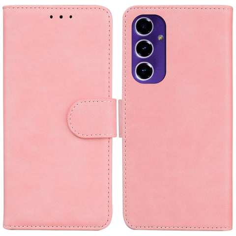 Skin Feel Pure Color Flip Leather Phone Case, For Samsung Galaxy S25+ 5G, For Samsung Galaxy S25 Ultra 5G, For Samsung Galaxy S24 FE 5G