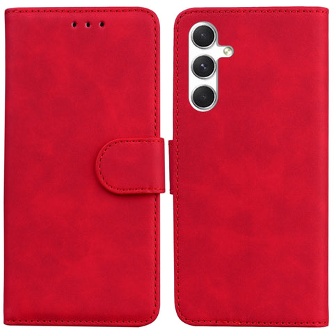 Skin Feel Pure Color Flip Leather Phone Case, For Samsung Galaxy S25+ 5G, For Samsung Galaxy S25 Ultra 5G, For Samsung Galaxy S24 FE 5G