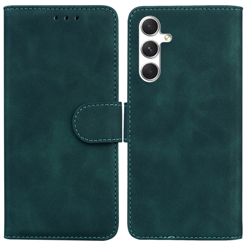Skin Feel Pure Color Flip Leather Phone Case, For Samsung Galaxy S25+ 5G, For Samsung Galaxy S25 Ultra 5G, For Samsung Galaxy S24 FE 5G