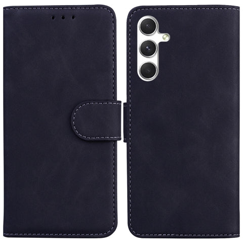 Skin Feel Pure Color Flip Leather Phone Case, For Samsung Galaxy S25+ 5G, For Samsung Galaxy S25 Ultra 5G, For Samsung Galaxy S24 FE 5G