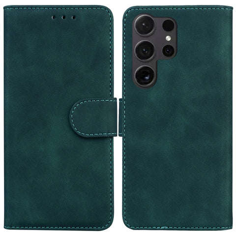 Skin Feel Pure Color Flip Leather Phone Case, For Samsung Galaxy S25+ 5G, For Samsung Galaxy S25 Ultra 5G, For Samsung Galaxy S24 FE 5G
