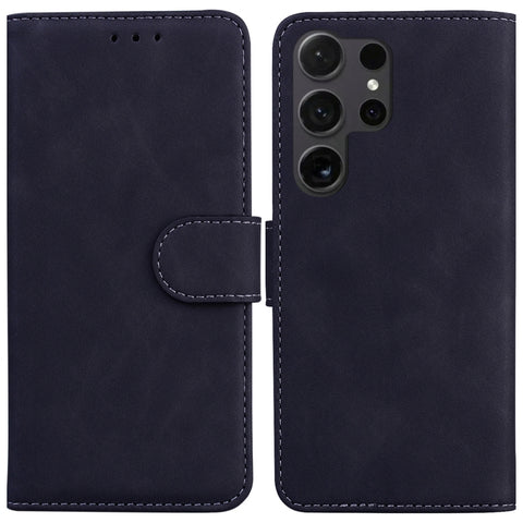 Skin Feel Pure Color Flip Leather Phone Case, For Samsung Galaxy S25+ 5G, For Samsung Galaxy S25 Ultra 5G, For Samsung Galaxy S24 FE 5G