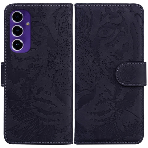 Tiger Embossing Pattern Flip Leather Phone Case, For Samsung Galaxy S25 Ultra 5G, For Samsung Galaxy S24 FE 5G