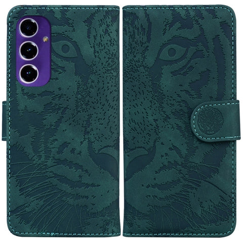 Tiger Embossing Pattern Flip Leather Phone Case, For Samsung Galaxy S25 Ultra 5G, For Samsung Galaxy S24 FE 5G