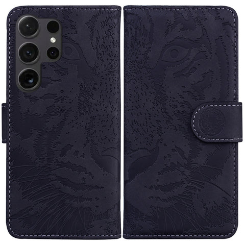 Tiger Embossing Pattern Flip Leather Phone Case, For Samsung Galaxy S25 Ultra 5G, For Samsung Galaxy S24 FE 5G