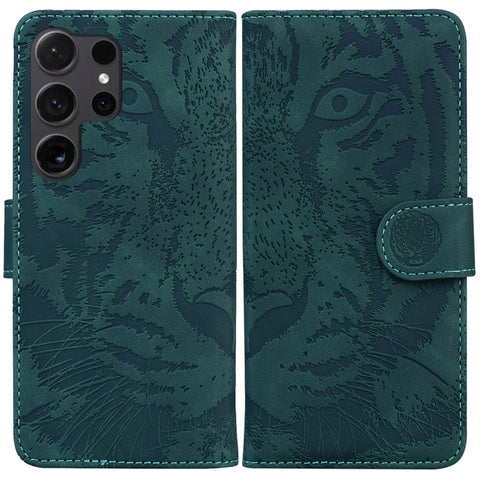 Tiger Embossing Pattern Flip Leather Phone Case, For Samsung Galaxy S25 Ultra 5G, For Samsung Galaxy S24 FE 5G