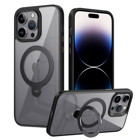 Transparent MagSafe Magnetic Rotating Ring Holder Phone Case, For iPhone 13 Pro Max, For iPhone 13 Pro, For iPhone 13, For iPhone 12 / 12 Pro, For iPhone 12 Pro Max