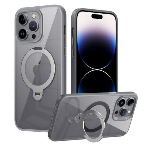 Transparent MagSafe Magnetic Rotating Ring Holder Phone Case, For iPhone 13 Pro Max, For iPhone 13 Pro, For iPhone 13, For iPhone 12 / 12 Pro, For iPhone 12 Pro Max