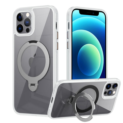 Transparent MagSafe Magnetic Rotating Ring Holder Phone Case, For iPhone 13 Pro Max, For iPhone 13 Pro, For iPhone 13, For iPhone 12 / 12 Pro, For iPhone 12 Pro Max