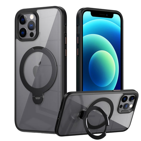 Transparent MagSafe Magnetic Rotating Ring Holder Phone Case, For iPhone 13 Pro Max, For iPhone 13 Pro, For iPhone 13, For iPhone 12 / 12 Pro, For iPhone 12 Pro Max