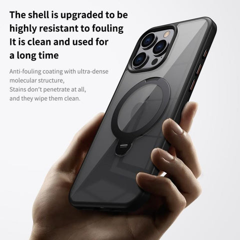 Transparent MagSafe Magnetic Rotating Ring Holder Phone Case, For iPhone 13 Pro Max, For iPhone 13 Pro, For iPhone 13, For iPhone 12 / 12 Pro, For iPhone 12 Pro Max