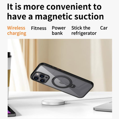 Transparent MagSafe Magnetic Rotating Ring Holder Phone Case, For iPhone 13 Pro Max, For iPhone 13 Pro, For iPhone 13, For iPhone 12 / 12 Pro, For iPhone 12 Pro Max