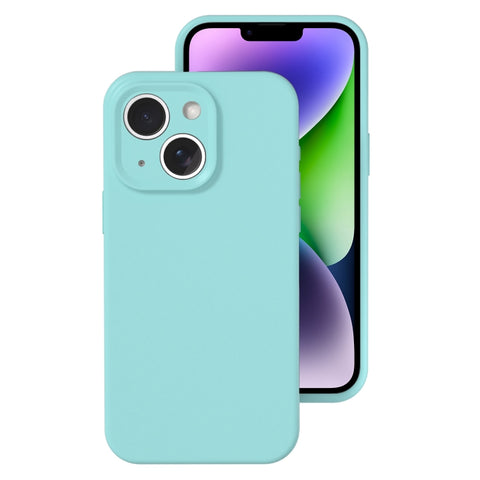 Precise Hole Liquid Silicone Jelly Color Full Coverage Phone Case, For iPhone 14 Plus