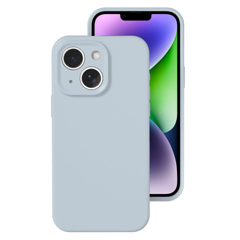 Precise Hole Liquid Silicone Jelly Color Full Coverage Phone Case, For iPhone 14 Plus
