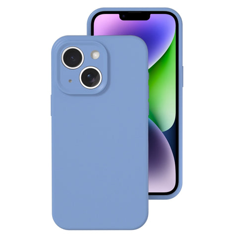 Precise Hole Liquid Silicone Jelly Color Full Coverage Phone Case, For iPhone 14 Plus