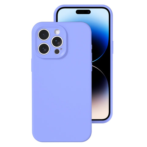 Precise Hole Liquid Silicone Jelly Color Full Coverage Phone Case, For iPhone 14 Pro