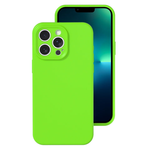 Precise Hole Liquid Silicone Jelly Color Full Coverage Phone Case, For iPhone 13 Pro Max