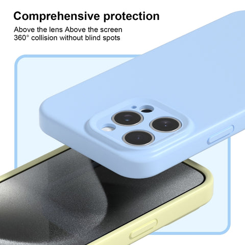 Precise Hole Liquid Silicone Jelly Color Full Coverage Phone Case, For iPhone 12 Pro Max