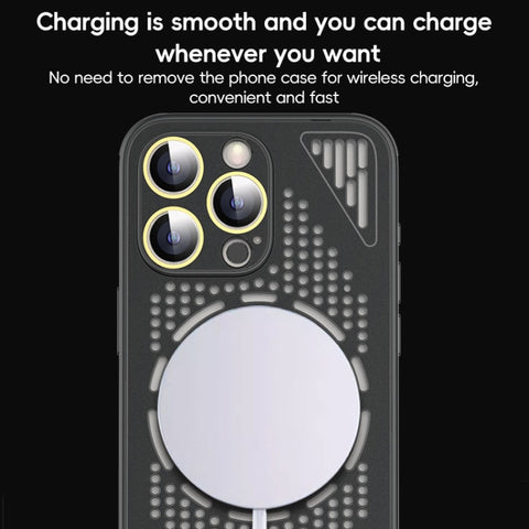 Hollow Cooling MagSafe Shockproof Phone Case, For iPhone 15 Pro Max, For iPhone 15 Pro, For iPhone 15, For iPhone 14, For iPhone 14 Pro, For iPhone 14 Pro Max