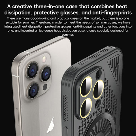 Hollow Cooling MagSafe Shockproof Phone Case, For iPhone 15 Pro Max, For iPhone 15 Pro, For iPhone 15, For iPhone 14, For iPhone 14 Pro, For iPhone 14 Pro Max