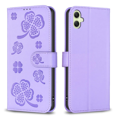 Four-leaf Embossed Leather Phone Case, For Samsung Galaxy A56 5G, For Samsung Galaxy A36, For Samsung Galaxy A16 5G, For Samsung Galaxy A06