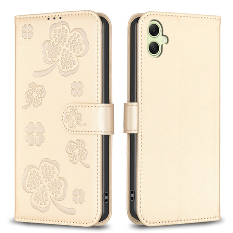 Four-leaf Embossed Leather Phone Case, For Samsung Galaxy A56 5G, For Samsung Galaxy A36, For Samsung Galaxy A16 5G, For Samsung Galaxy A06