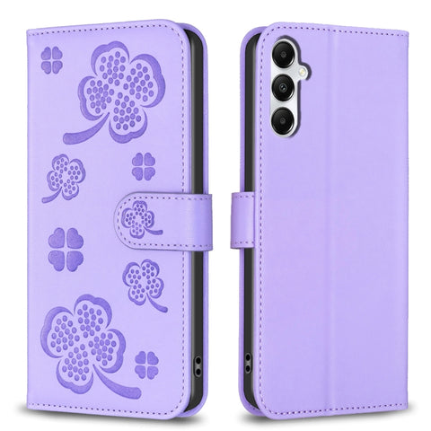 Four-leaf Embossed Leather Phone Case, For Samsung Galaxy A56 5G, For Samsung Galaxy A36, For Samsung Galaxy A16 5G, For Samsung Galaxy A06