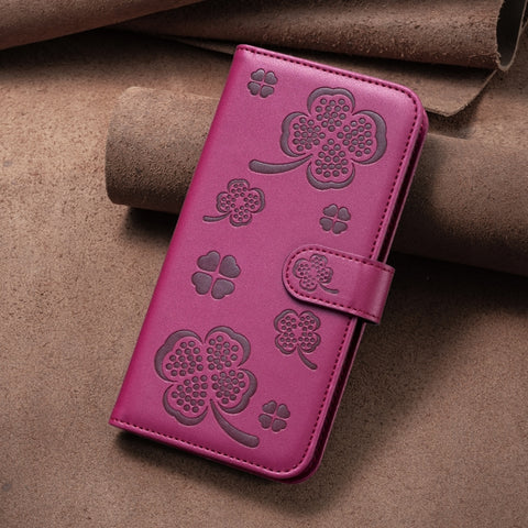 Four-leaf Embossed Leather Phone Case, For Samsung Galaxy A56 5G, For Samsung Galaxy A36, For Samsung Galaxy A16 5G, For Samsung Galaxy A06