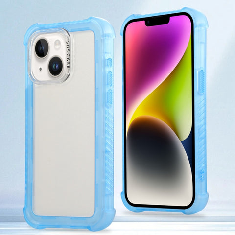 Transparent Matte TPU Hybrid PC 3-in-1 Phone Case, For iPhone 14 Plus, For iPhone 14, For iPhone 14 Pro, For iPhone 14 Pro Max, For iPhone 13