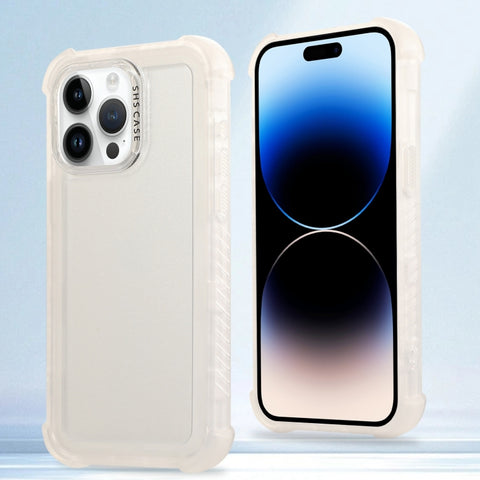 Transparent Matte TPU Hybrid PC 3-in-1 Phone Case, For iPhone 14 Plus, For iPhone 14, For iPhone 14 Pro, For iPhone 14 Pro Max, For iPhone 13