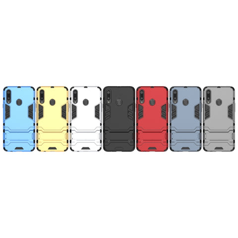 For Samsung Galaxy A20s PC + TPU Shockproof Case with Holder