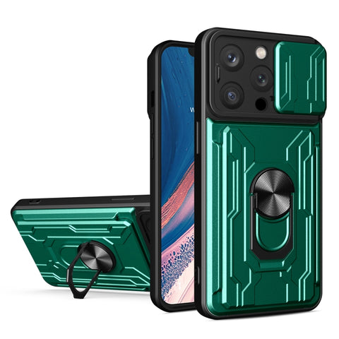Sliding Camshield TPU+PC Phone Case with Card Slot, For iPhone 16 Pro Max, For iPhone 16 Pro, For iPhone 16 Plus, For iPhone 16, For iPhone 15 Pro Max, For iPhone 15 Pro