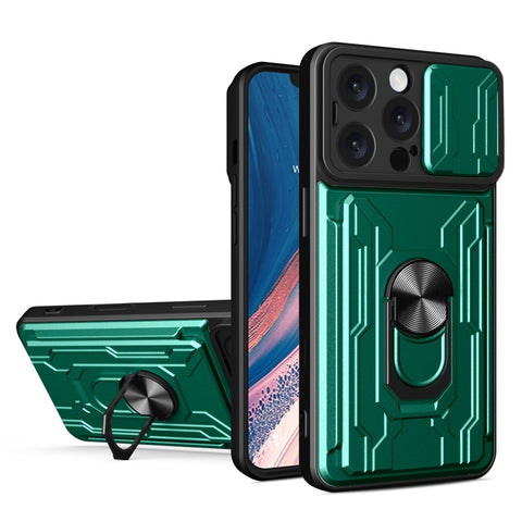 Sliding Camshield TPU+PC Phone Case with Card Slot, For iPhone 16 Pro Max, For iPhone 16 Pro, For iPhone 16 Plus, For iPhone 16, For iPhone 15 Pro Max, For iPhone 15 Pro