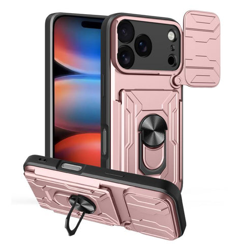 Sliding Camshield TPU+PC Phone Case with Card Slot, For iPhone 18 Pro, For iPhone 18 Pro Max, For iPhone 17e / 16e, For iPhone 17 Pro Max, For iPhone 17 Pro, For iPhone 17