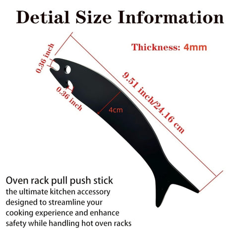 Acrylic Fish Shaped Oven Push Pull Rack Baking Push Pull Tool