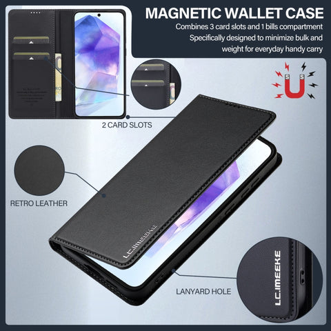 LC.IMEEKE L1 Series Frosted Fine Texture PU Phone Case, For Samsung Galaxy A54 5G, For Samsung Galaxy A53 5G