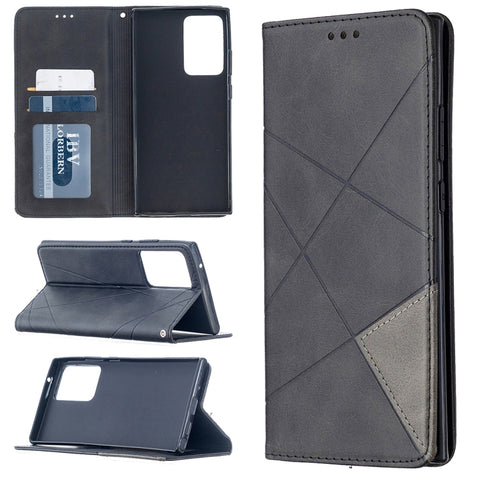 Rhombus Texture Horizontal Flip Magnetic Leather Case with Holder & Card Slots & Wallet, For Samsung Galaxy Note 20 Ultra, For Samsung Galaxy Note 20
