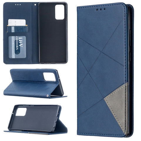Rhombus Texture Horizontal Flip Magnetic Leather Case with Holder & Card Slots & Wallet, For Samsung Galaxy Note 20 Ultra, For Samsung Galaxy Note 20