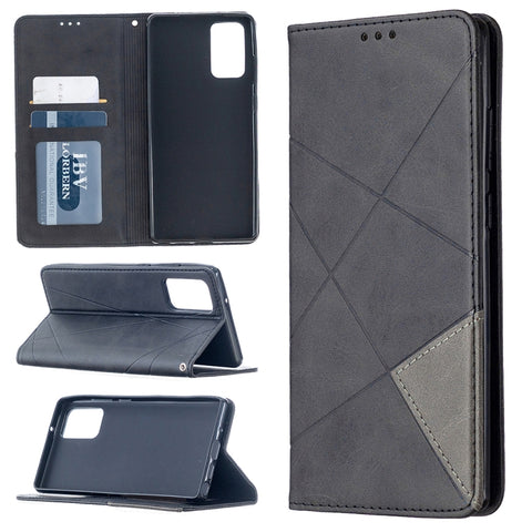 Rhombus Texture Horizontal Flip Magnetic Leather Case with Holder & Card Slots & Wallet, For Samsung Galaxy Note 20 Ultra, For Samsung Galaxy Note 20
