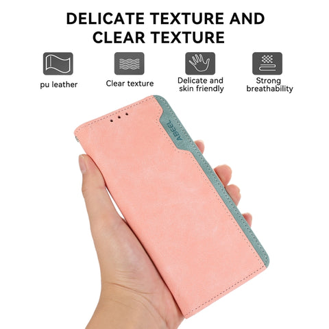 ABEEL Color Block Magnetic RFID Leather Phone Case, For Samsung Galaxy A06 4G