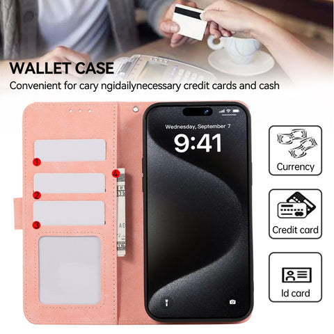 ABEEL Color Block Magnetic RFID Leather Phone Case, For Samsung Galaxy A06 4G