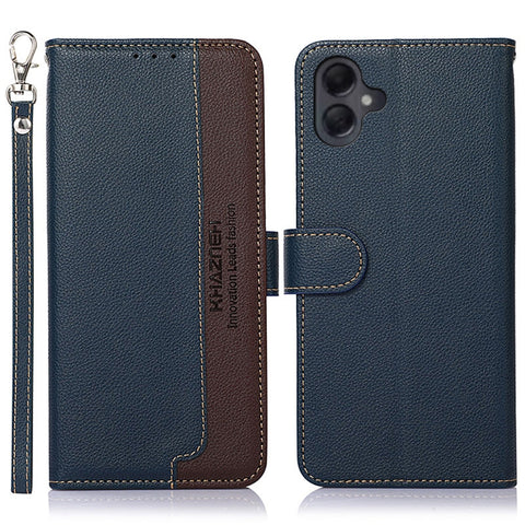KHAZNEH Litchi Texture Leather RFID Phone Case, For Samsung Galaxy A07 5G/A08 5G, For Samsung Galaxy A17 5G/A18 5G, For Samsung Galaxy A57 5G, For Samsung Galaxy A37 5G, For Samsung Galaxy A27 5G, For Samsung Galaxy A56 5G, For Samsung Galaxy A26 5G   ...